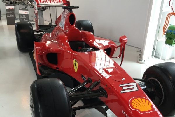 A Formula 1 Ferrari model