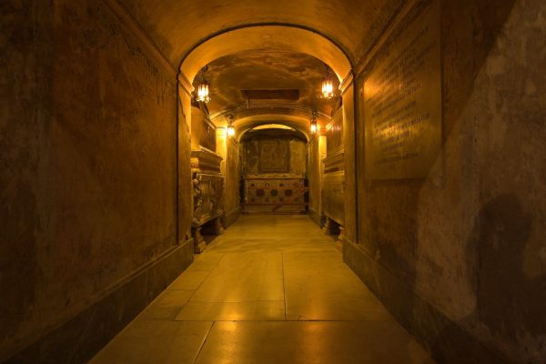 Inside of Santa Prassede Basilica