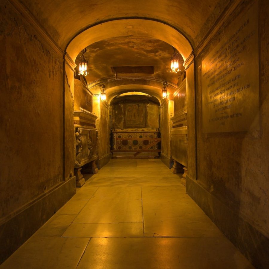 Inside of Santa Prassede Basilica